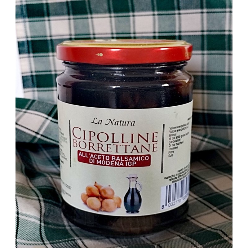Cipolline all'aceto balsamico - 300 gr. Azienda Agriapistica Biologica "La Natura"