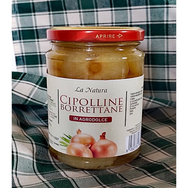 Cipolline in agrodolce - 300 gr. Azienda Agriapistica Biologica "La Natura"