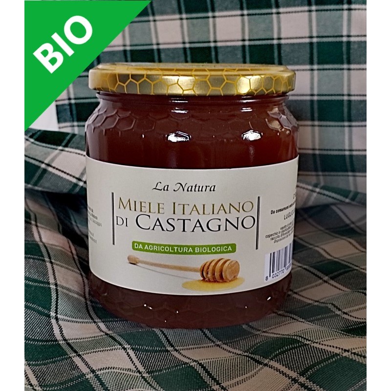 Miele di montagna castagno BIO - 500 gr. Azienda Agriapistica Biologica "La Natura"