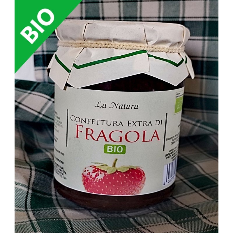 Confettura di fragole BIO con zucchero di canna - 330 g