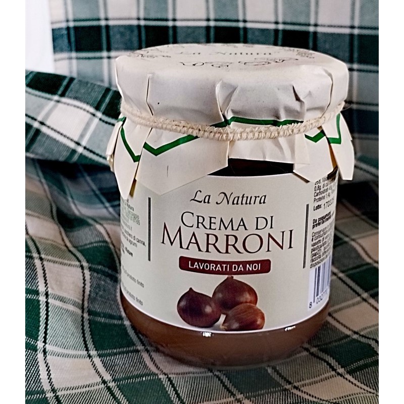 Crema di marroni  - 210 g Azienda Agriapistica Biologica "La Natura"