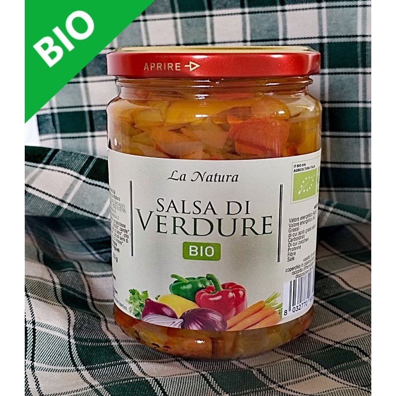 Salsa di verdure BIO - 280 gr. Azienda Agriapistica Biologica "La Natura"