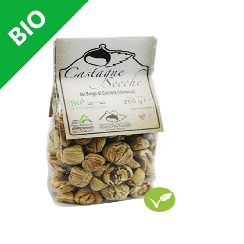 Castagne secche BIO 250 Gr - AZ. AGRICOLA "AGRIAPPENNINO"