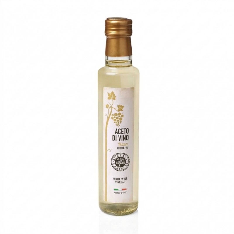 • Bottiglia di Aceto di Vino Bianco Acetaia Castelli formato da 250 ml