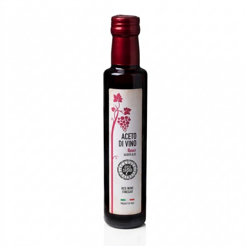 Bottiglia di Aceto di Vino Rosso Acetaia Castelli formato da 250 ml
