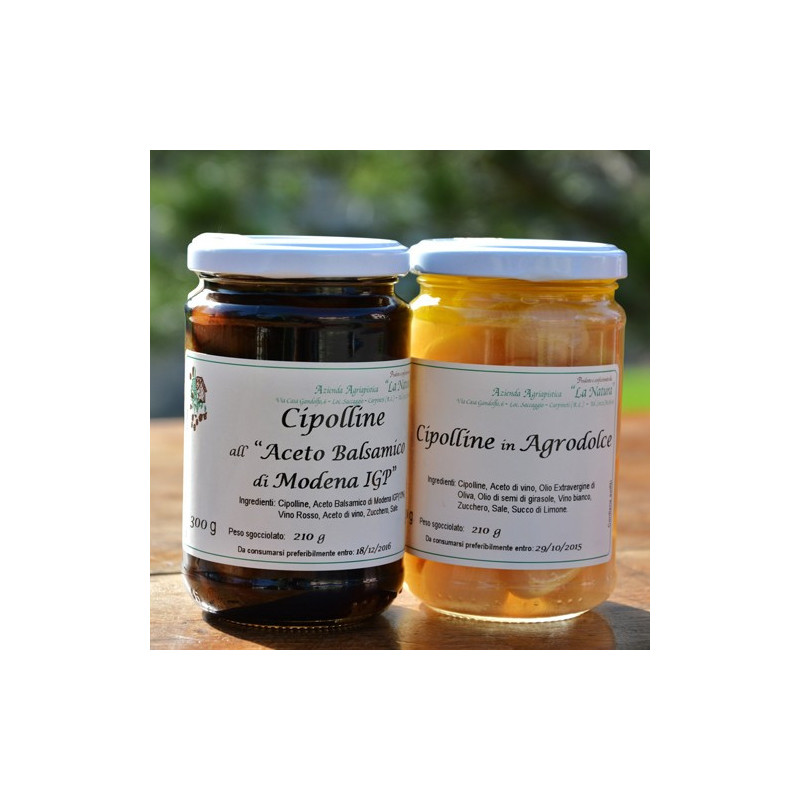 Cipolline in agrodolce - 300 gr. Azienda Agriapistica Biologica "La Natura"