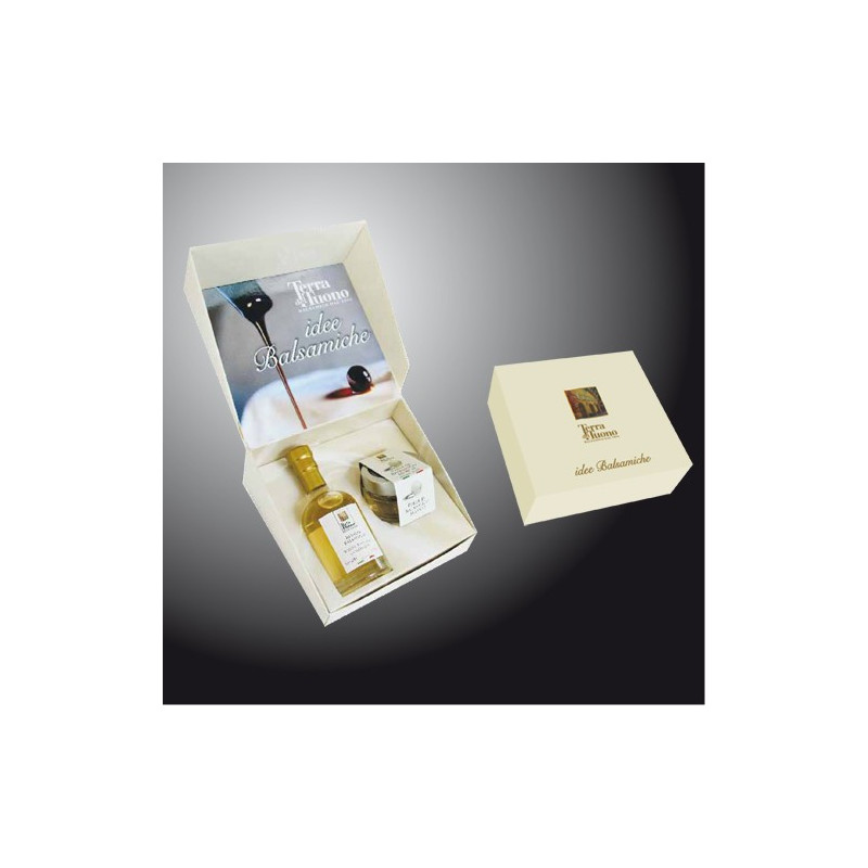 Perle Balsamico bianche + aceto "Bianco" - Confezione regalo Terra del Tuono