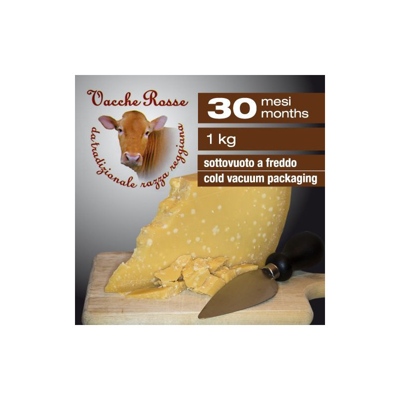 Parmigiano Reggiano Vacche Rosse 30 mesi - 1 kg
