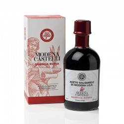 • Bottiglia di Aceto Balsamico di Modena I.G.P. Quercia Rossa Acetaia Castelli 250 ml