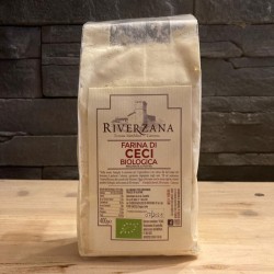 Organic chickpea flour - 400 gr - "Riverzana"Farm