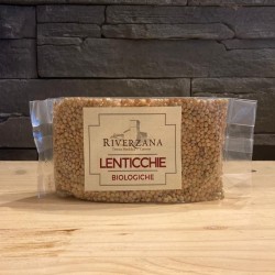 Organic lentils - 400 gr - "Riverzana"Farm
