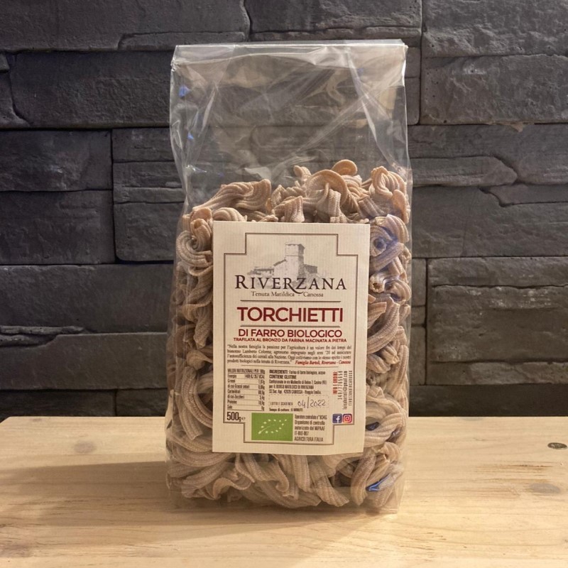 Torchietti di farro BIO - 500 gr- Az. Agricola "Riverzana"