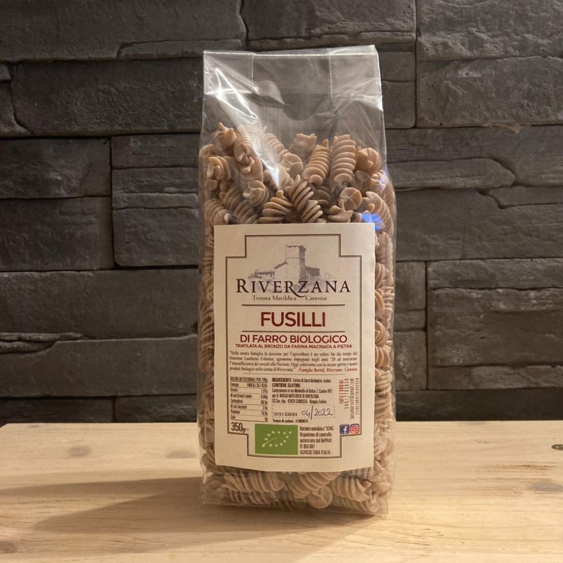 Fusilli di farro BIO - 350 gr- Az. Agricola "Riverzana"