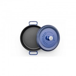 Cast iron pan 24 cm blue op